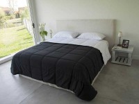 Edredón Sintético Comforter Twin Blanco Negro