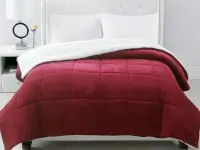 Acolchado Corderito Luxury Soft King Bordeaux