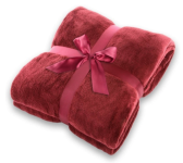 Frazada Flannel Luxury One Self King Bordeaux