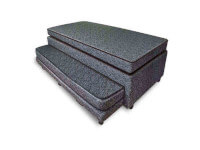 Sommier mas cama auxilar Multispace Negro 1½ Plaza