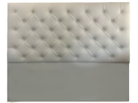 Respaldo Capitone Recto Alto Talampaya - Tiza de 180 x 145 cm