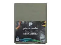 Sábana Ajustable Pierre Cardin Percal 200 hilos Full Verde