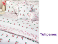 Sábanas Suplesa 200 hilos Superpercal A/P Queen Tulipanes
